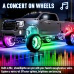 AddSafety 4PCS 17" Bright Strobe LED Wheel Lights