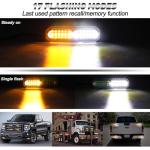 8pcs Ultra Slim 12-LED Strobe Lights for Vehicles