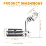 Long Motorcycle Footpegs for Harley and More