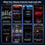 Green T3 Neo Wedge LED Dashboard Light Set