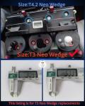 Green T3 Neo Wedge LED Dashboard Light Set