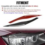 E90 Carbon Fiber Headlight Eyelids Trim