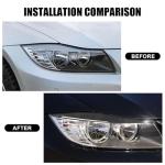 E90 Carbon Fiber Headlight Eyelids Trim