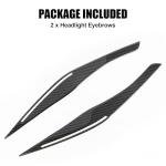 E90 Carbon Fiber Headlight Eyelids Trim