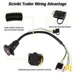 Siziviki 4-Way to 7-Way RV Adapter Kit