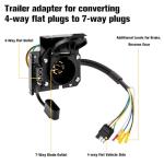 Siziviki 4-Way to 7-Way RV Adapter Kit