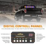 35" Amber Blue LED Traffic Advisor Light Bar