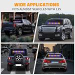 35" Amber Blue LED Traffic Advisor Light Bar