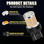 iBrightstar Amber 7443 LED Turn Signal Bulbs - 2 Pack