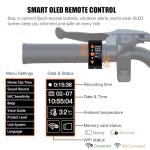 VSYSTO Q6L Waterproof 2-Channel Motorcycle Dash Cam