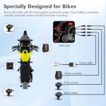 VSYSTO Q6L Waterproof 2-Channel Motorcycle Dash Cam