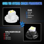 NATEFEMIN White LED Dash Light Bulbs - 20 Pack