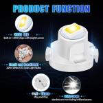 NATEFEMIN White LED Dash Light Bulbs - 20 Pack