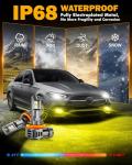 Auxbeam H11 H8 H9 Yellow Fog Lights - 12000LM