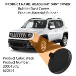 KACEPAR Headlight Rubber Cover for Jeep Renegade