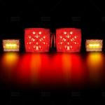 12V LED Submersible Trailer Lights Kit for Boats