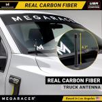Carbon Fiber Universal Car Antenna: 5” Polished Black