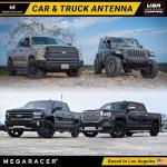 Carbon Fiber Universal Car Antenna: 5” Polished Black