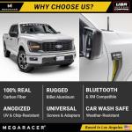 Carbon Fiber Universal Car Antenna: 5” Polished Black