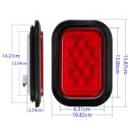 6-Pack LED Rectangle Trailer Hitch Lights