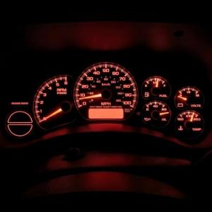 Red LED Gauge Light Kit for Chevy & Trucks