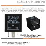 iJDMTOY CF13 Flasher Relay for LED Turn Signals