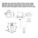 iJDMTOY CF13 Flasher Relay for LED Turn Signals