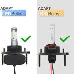 H7 LED Headlight Bulb Holder Adapters for BMW E39