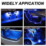 GLOFE T10 Blue LED Dash Bulbs - 20 Pack