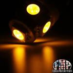 HUMVEE 24V LED Amber Dash Lights - 2-Pack