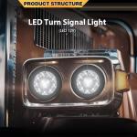 24 LED Round Backup Lights for Trucks and Trailers