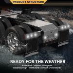 24 LED Round Backup Lights for Trucks and Trailers