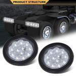 24 LED Round Backup Lights for Trucks and Trailers