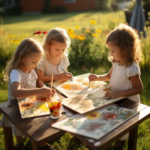 4-Pack 8x10 Blank Canvas Boards for Art