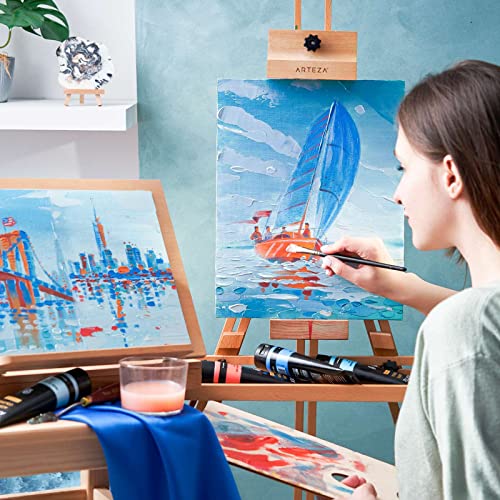 12-Pack 8x10 Blank Canvas Panels - Gesso Primed, 100% Cotton