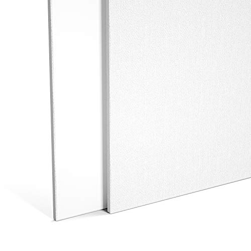 10-Pack 8x10" Gesso Primed White Canvas Panels