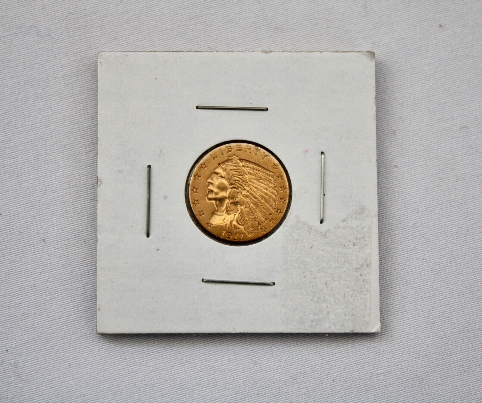 1911 $2.50 Gold Indian Head Quarter Eagle Coin