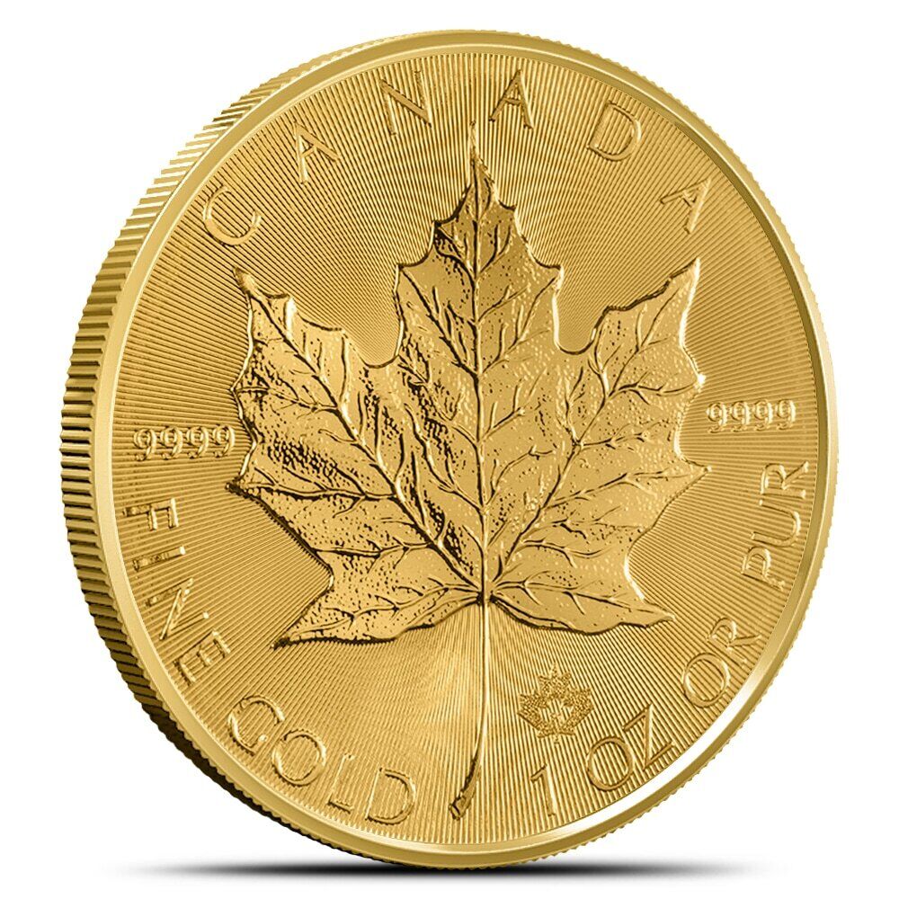 1 oz Pure Canadian Gold Maple Leaf Coin