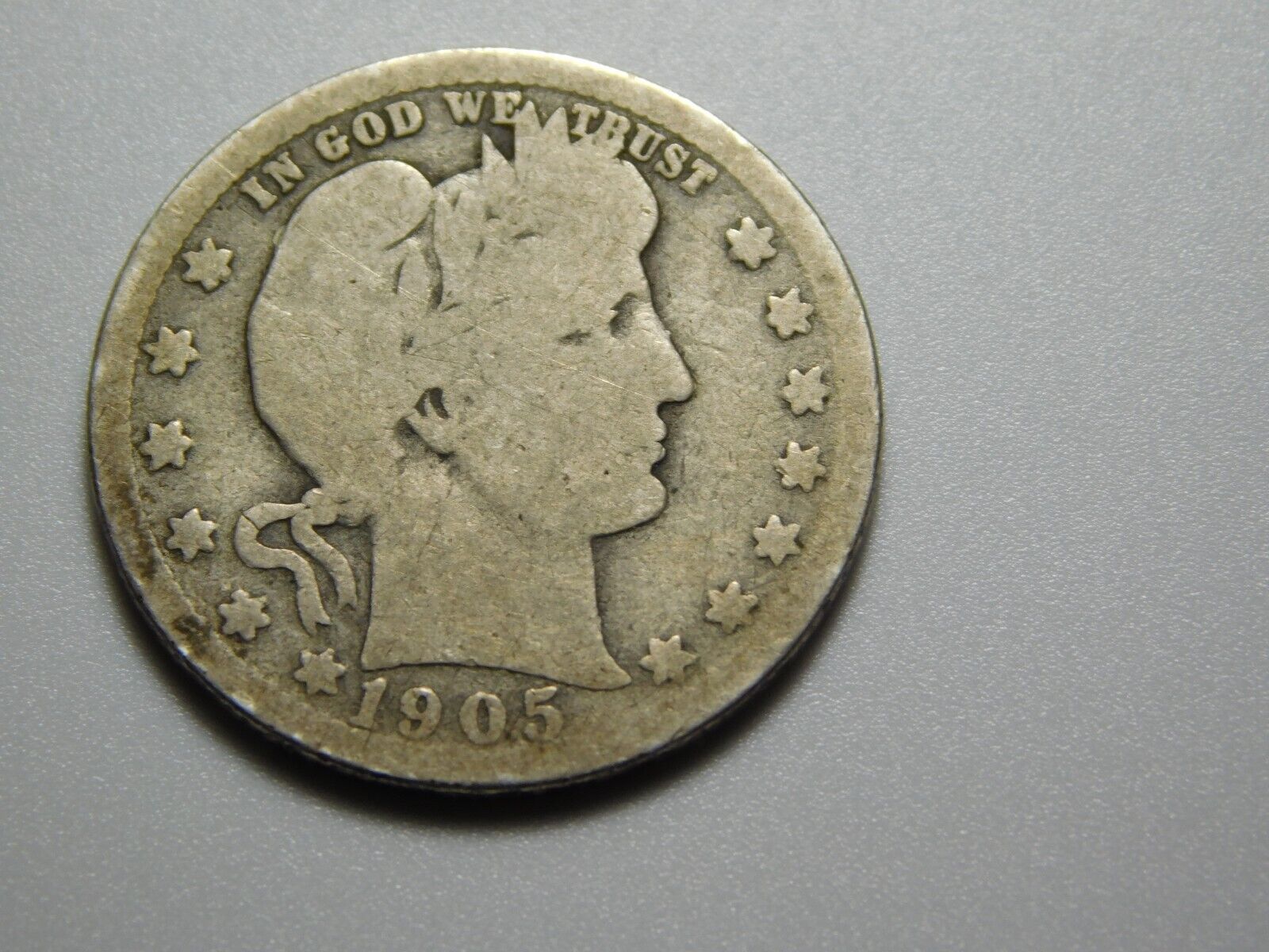 1905 Barber Silver Quarter - Rare US Coin