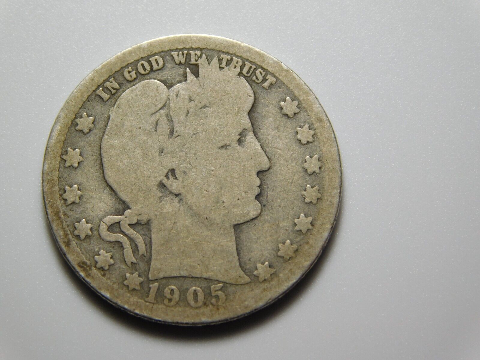 1905 Barber Silver Quarter - Rare US Coin