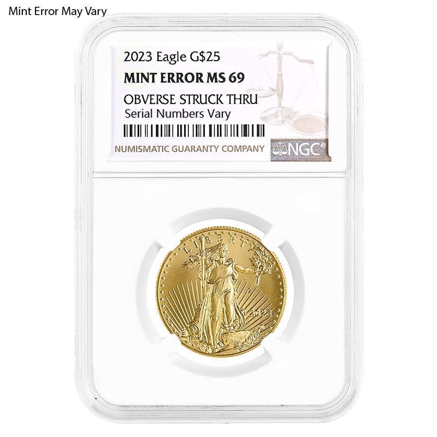 2023 Gold American Eagle NGC MS 69 Mint Error