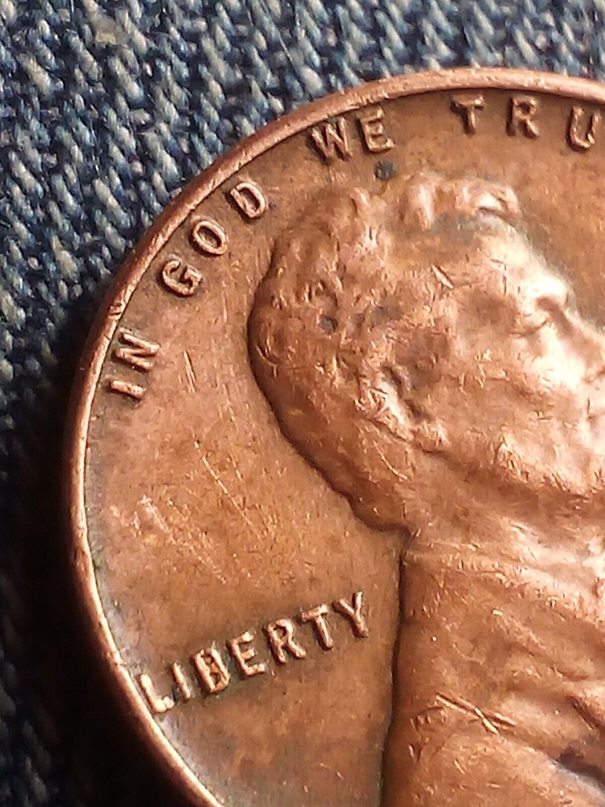 1959 D Lincoln Penny Error "L" - Rare Coin