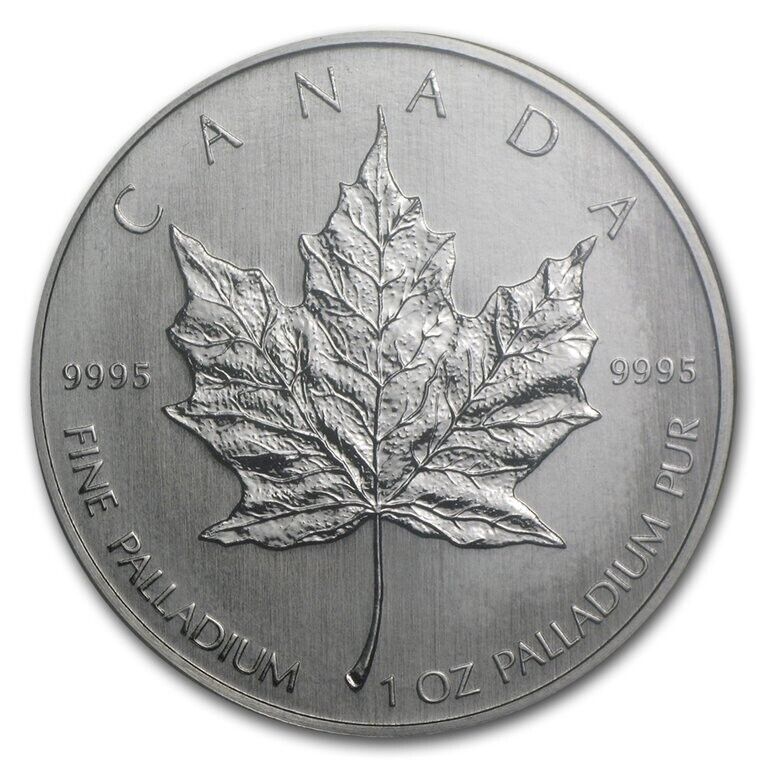 2005 Canadian 1oz Palladium Maple Leaf - PCGS MS-69