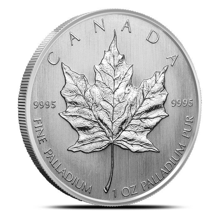 1 oz Canadian Palladium Maple Leaf Coin, Various Years