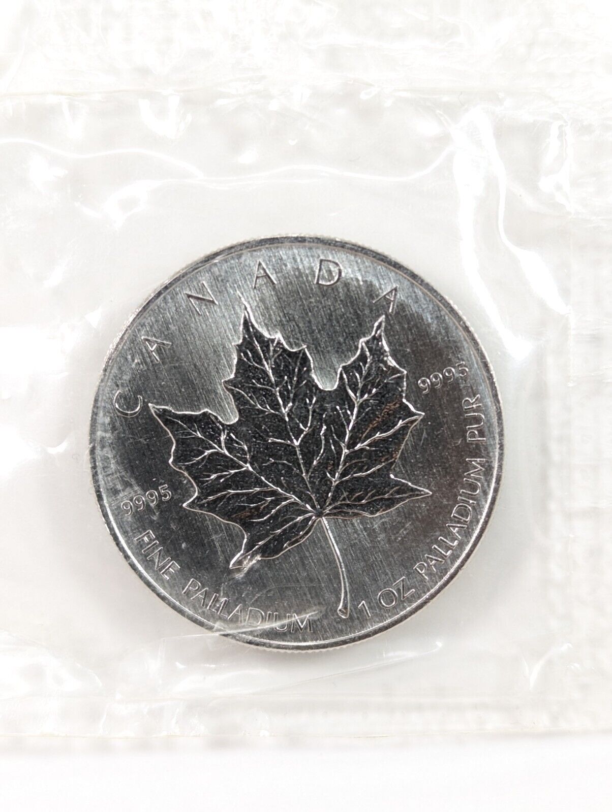2005 1 oz Palladium Canadian Maple Leaf - $50