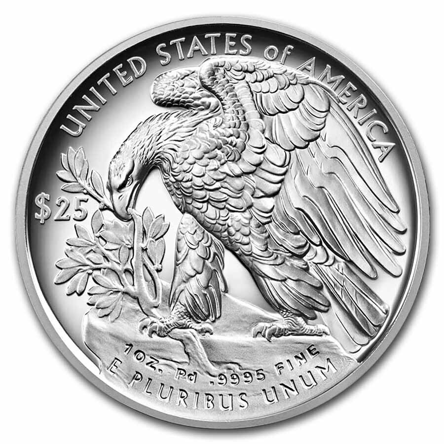2021-W 1 oz Proof American Palladium Eagle - Complete