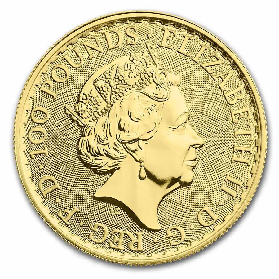 2022 GB Gold Britannia BU, 1 oz Coin
