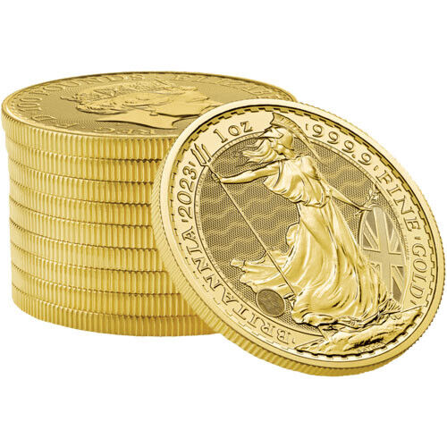 2023 1 oz British Gold Britannia Coin, Queen Elizabeth II