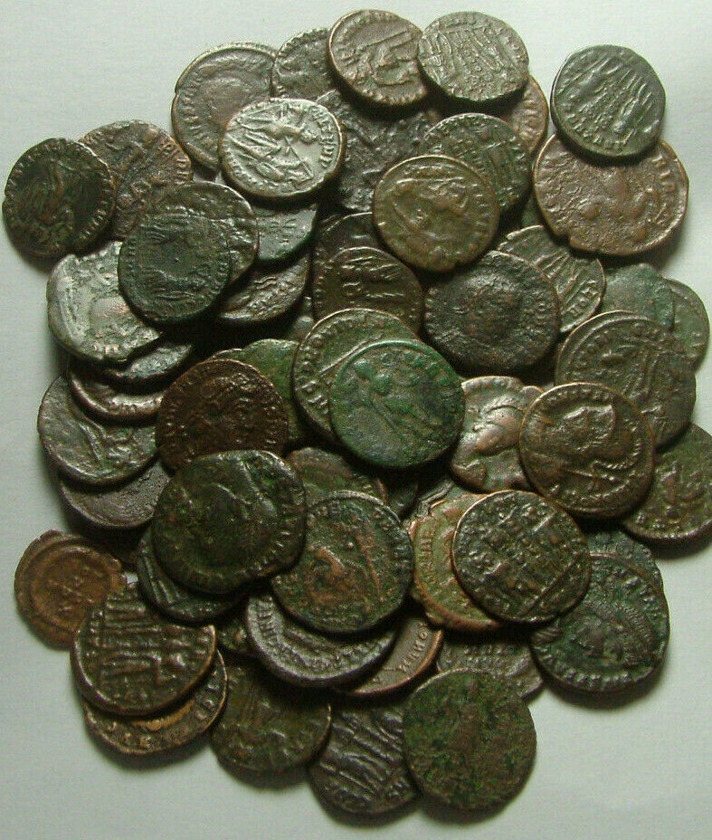 Genuine Ancient Roman Coin Lot - Constantine/Valens/Constantius/Licinius/Constans