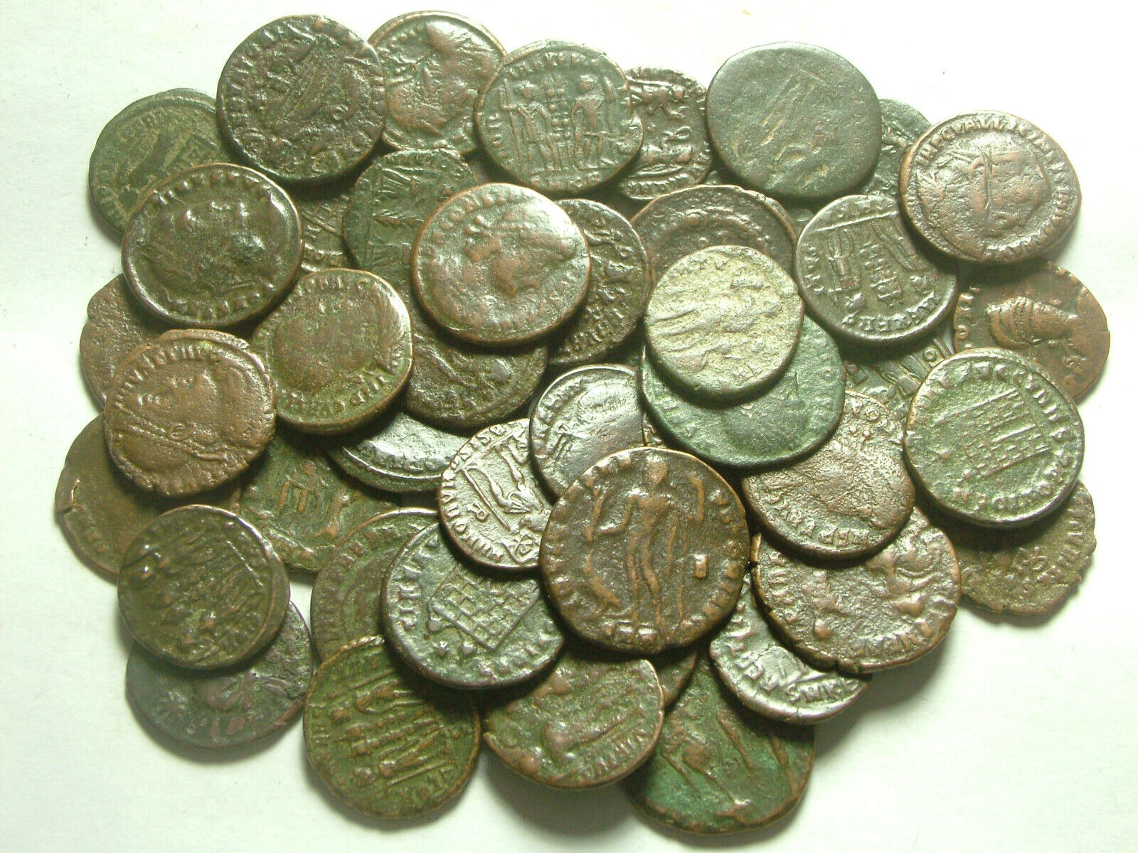 Genuine Ancient Roman Coin Lot - Constantine/Valens/Constantius/Licinius/Constans